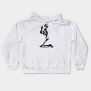 Skeleton Prays Kids Hoodie